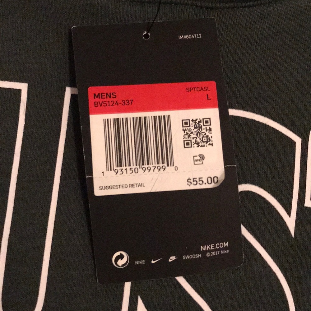 NWT NIKE JUST DO IT HOODIE - Picture 5 of 6